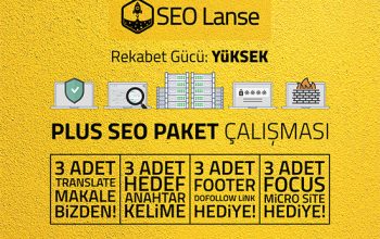 PLUS SEO Paket Çalışma Metodu Uygularım…