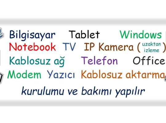 Bilgisayar ve ağ hakkında uzaktan destek verebilirim