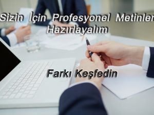 profesyonel metin yazarlığı yaparım.