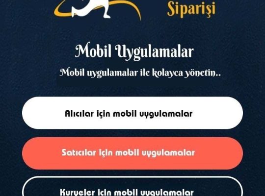 Online yemek sipariş sistemi ve mobil uygulama