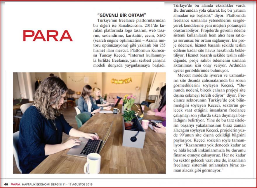 Freelance Dünyasına Hoşgeldin - Basında Biz
