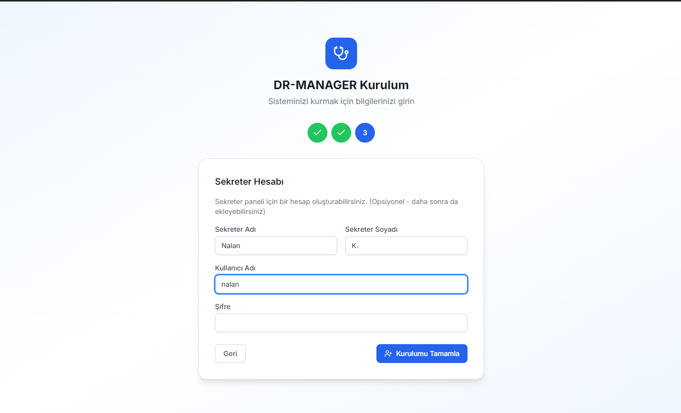 Doktor & Hasta Yönetim Sistemi + SEKRETER PANELİ Senkronize (Masaüstü Windows Yazılım)