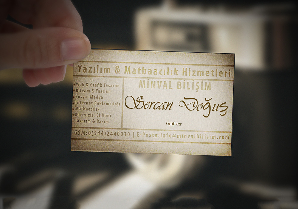 Kişisel Kimliğiniz Olan Kartvizit Tasarımlarınızı Yapabilirim