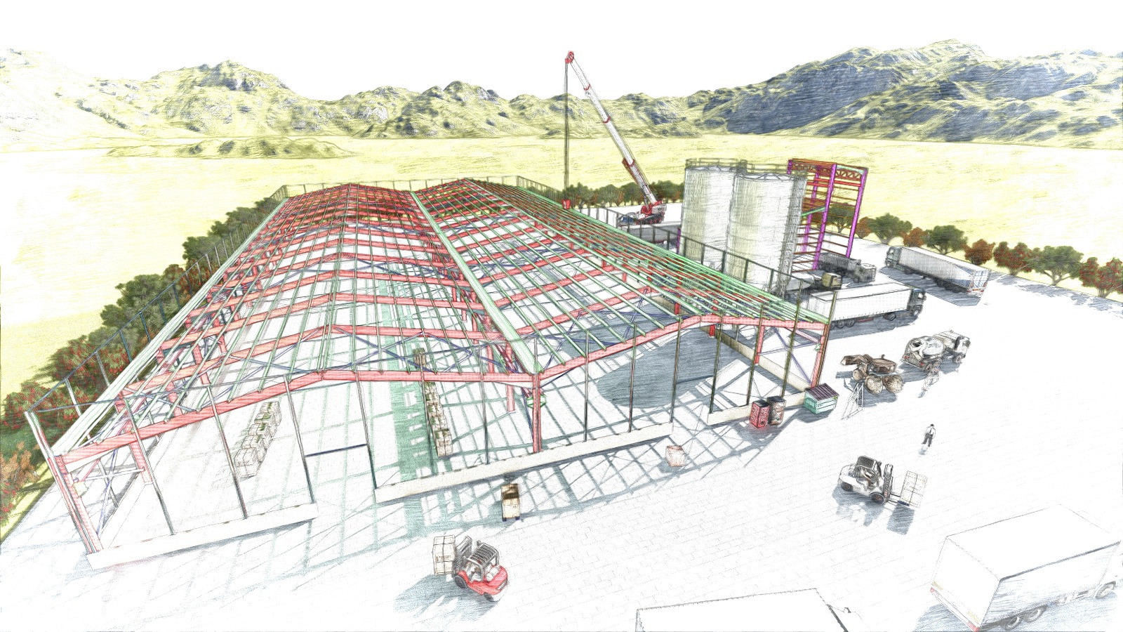 Mimari-beton-çelik-prefabrik(prekast)statik projeleri
