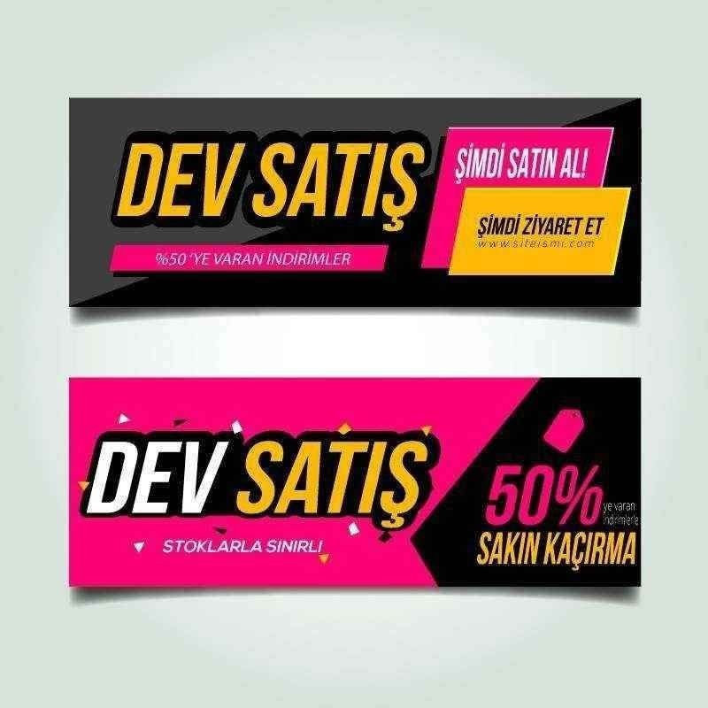 Profesyonel olarak Reklam ve Banner Tasarlarım