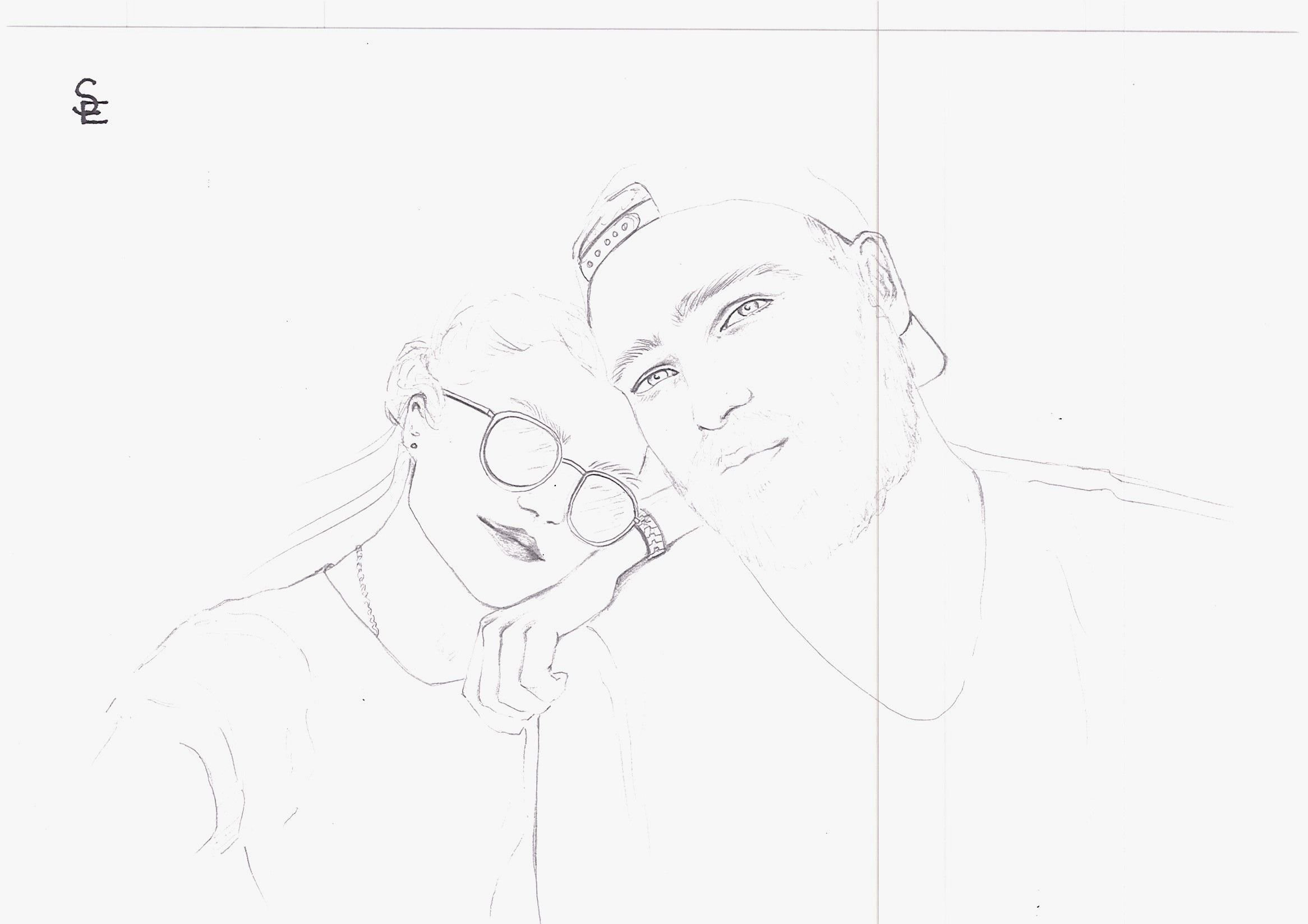 Karakalem Portre çizimi