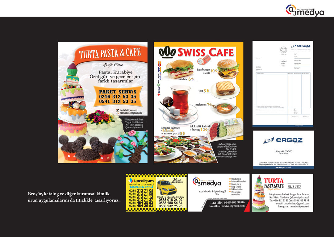2000 adet Broşür tasarım ve baskısı 120 TL