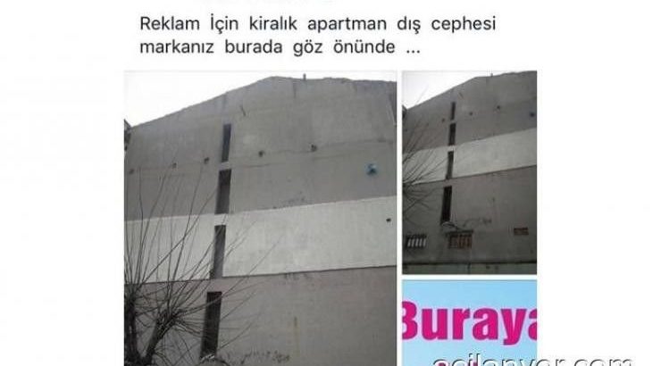 evimin dış cephesine reklam afişlerinizi asabilirim.