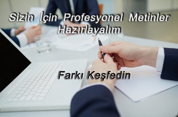 profesyonel metin yazarlığı yaparım.