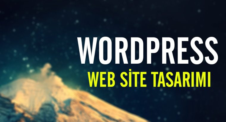 Ben, wordpress web sitenizi yapabilirim !