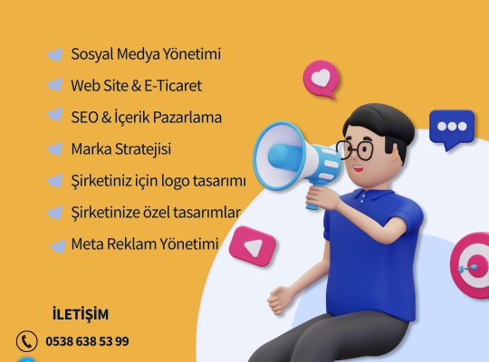 Sosyal Medyanızı yönetebilirim.