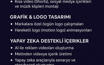 Video Düzenleme & Yapay Zeka Destekli İçerikler