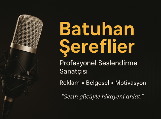 Profesyonel seslendirme hizmeti