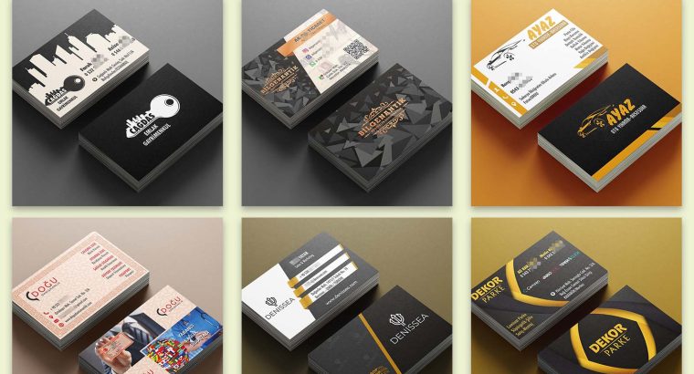 Sizin için göz alıcı kartvizit tasarımı yapabilirim